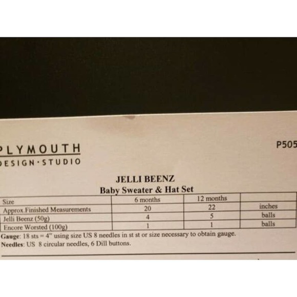 Plymouth Yarn Co Art New Plymouth Yarn Jelli Beenz Baby Sweater And